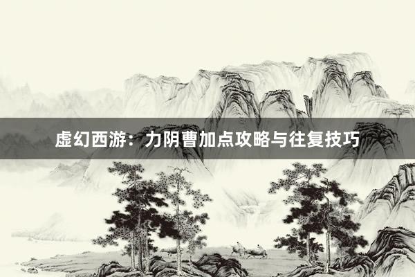 虚幻西游：力阴曹加点攻略与往复技巧