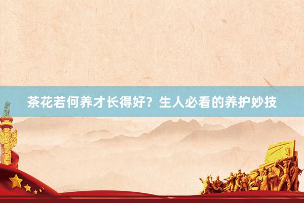 茶花若何养才长得好？生人必看的养护妙技