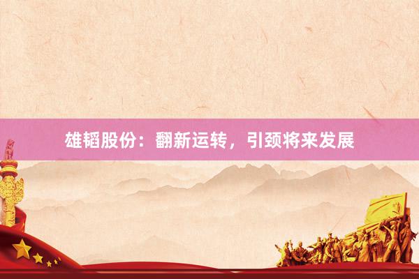雄韬股份：翻新运转，引颈将来发展